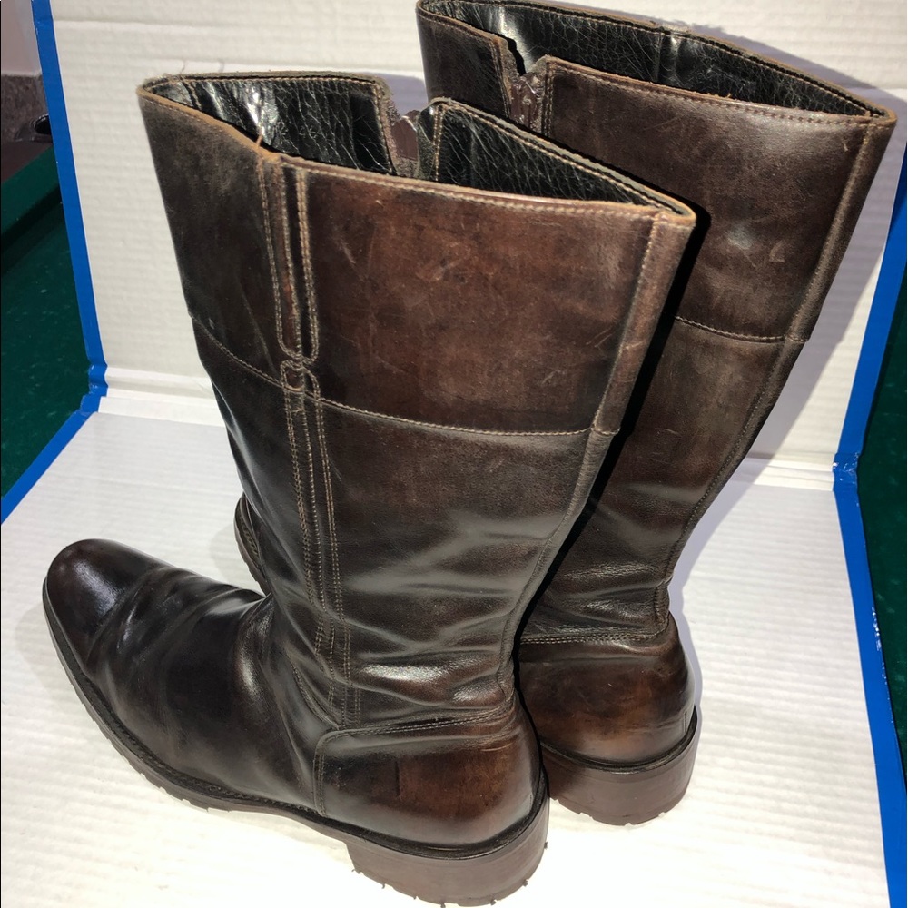 Men’s Brown All Leather Boots Size 46